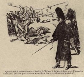 cartoliste 1904 grve armée tue partout